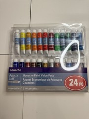 Artist’s Loft Gouache Paint Set 24 Colors 12ml Tubes Value Pack NEW