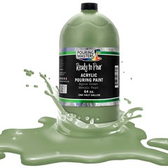 Pouring Masters Agave Green Metallic Pearl 64-Ounce Acrylic Pouring Paint