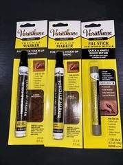 2 Rust-Oleum Varathane Wood Stain Touch-Up Marker & Fill Stick For Dark Walnut
