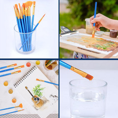 Best Model Miniature Paint Brushes Small Detail Art Paint Brush with Set 15 Pcs