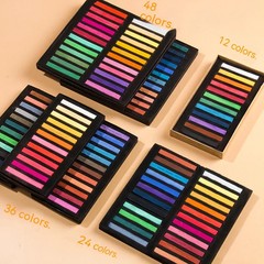 Drawing set 12/24/36/48 colors, crayons, soft dry pastel colors.
