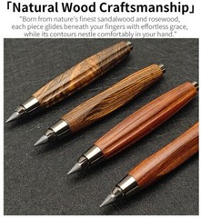 Solid Wood 5.6mm Mechanical Clutch Pencil Ebony Rosewood Sketch Lead Holders