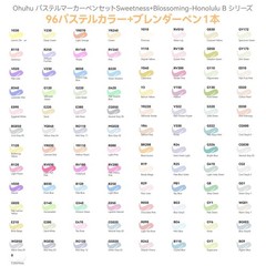 Ohuhu Fine-tip Marker Pen, Brush Type, 96 Light Colors, Professional-Grade Paste