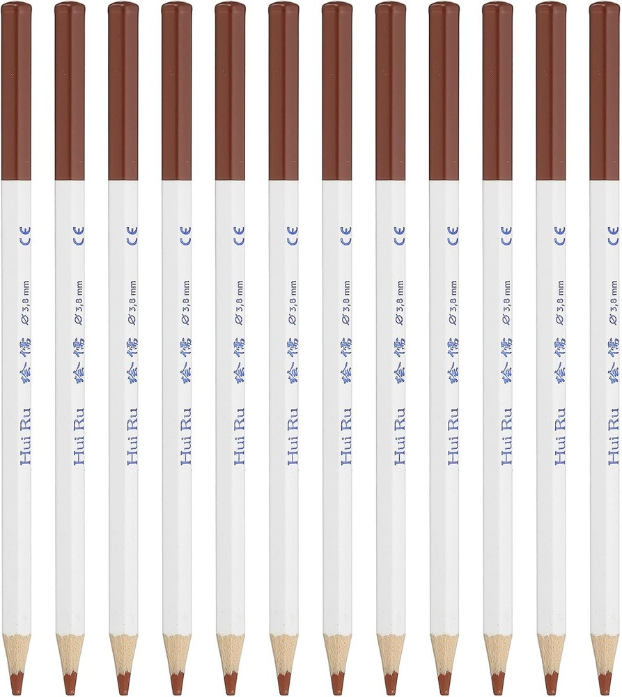 PATIKIL Light Brown Colored Pencils Set,12 Pcs Oil Color Pencils Wooden Coloring