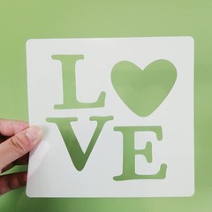 Heart Stencil Set for Painting – 16 Pack 6×6 Inch Valentine Love Stencils