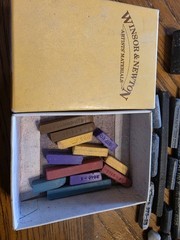 Assorted Vintage Sketching Tools, Pencils, Lead, Charcoal, Etc