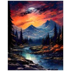 Landscape Paint by Numbers Kit for Adults, Paint by Number Mountain and Stream,