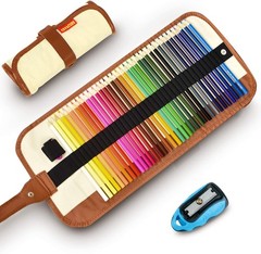Multicolor Colored Pencils & Sharpener in Stylish Canvas for Artists – 36 Count