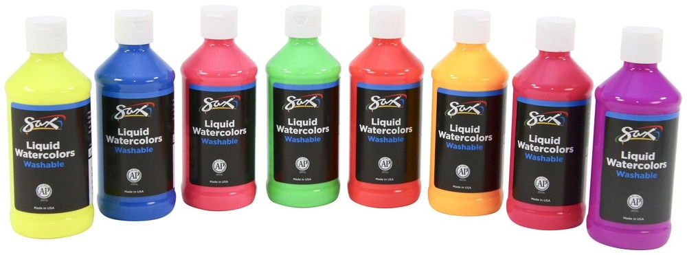 Sax Liquid Washable Watercolor Paint for School and Arts and Crafts Use,