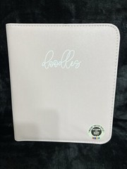 Sheffield Home Vinyl Zips Closed SketchBook W/Colored Pencils Pink NEW Gift