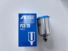 Anest Iwata LPH-80-124G & PCG-2D-1 Mini Gravity Feed Spray Gun w/150ml Cup 4931