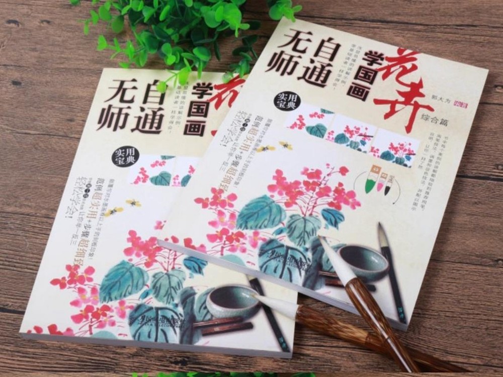 Chinese Brush Ink Art Painting Sumi-e Draw Painting How to Draw Flower Book