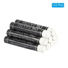 12 x White Oil Pastels Soft Oils Crayons Creamy Pastels Stick Art