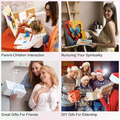 Framed Paint by Numbers Kit for Adults Beginner & Kids Ages 8-12, Jesus Paint…