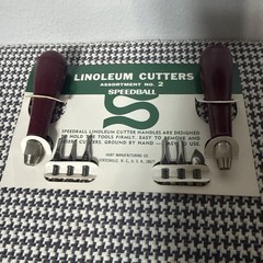 Vintage Speedball Linoleum Cutters Assortment No. 2 Product No. 4132-USA