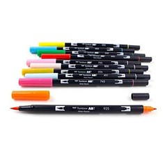 Tombow Dual Brush Pen Art Markers 10Pack, Celebration