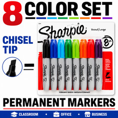 96 Sharpie Permanent Markers Chisel Tip Assorted Bulk Classroom Office