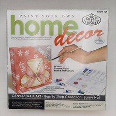 Paint Your Own Home Decor Painting Canvas DIY Craft Kit- Sunny Hat