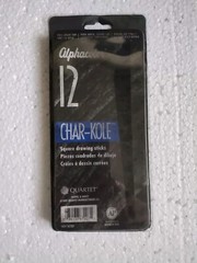 Quartet Alphacolor Char-Kole Square Drawing Sticks Black (167007) 1997 As Is