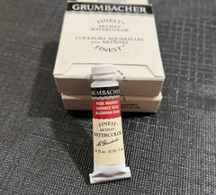 Lot of 9 TUBES GRUMBACHER ROSE MADDER PR83 PIGMENT ARTISTS WATERCOLOR PAINT
