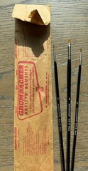 Vintage Grumbacher Artists’ Brushes 626-R, 626-B Sizes [2] [3] [4] NOS