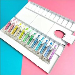Holbein PASTEL COLORS Transparent Watercolor Paint W452, 12-0.2 fl oz (5 ml)
