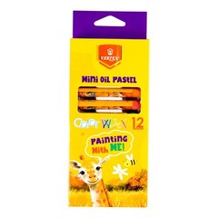 Vertex Mini Oil Pastel 12 Colors Pack – Color Wax Drawing Sticks for Kids & Art