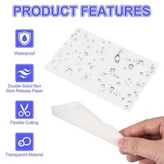 100pcs 20x30cm Diamond Paint Release Paper and Red Carving Knife Set