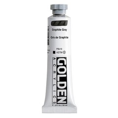 Professional Opaque Acrylic Paint – Graphite Gray, 2 oz Heavy Body Tube