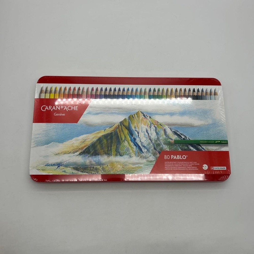Unopened Caran d’Ache PABLO 80 Color Set Oil Colored Pencils 16