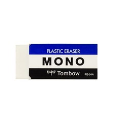 Tombow 57324 MONO Eraser, White, Medium, 3-Pack. 3-Pack, White
