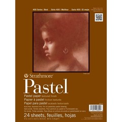 400 Series Pastel Pad, Assorted Colors, 9″x12″ Glue Bound, 24 Sheets