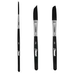 Pinstriping Brush 3 pcs High Performance Striping Set – #1, #2, #3, Black
