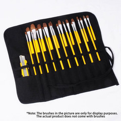 Painting Brushes Canvas Storage Bag, 22 Slots Watercolour and Gouache Brushes Ca