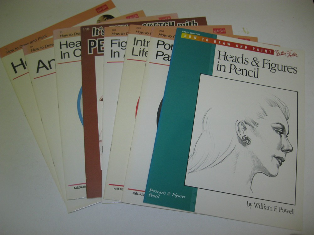 Rare Walter Foster Art Books How to Draw & Paint Portraits & Figure choose your#