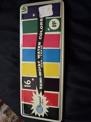 Vintage Sargent Jr. 16 Semi- Moist Water Color Paint Set