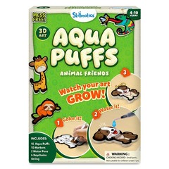 Skillmatics 3D Art Kit – Aqua Puffs Animals, Stocking Stuffers, Paint by Number