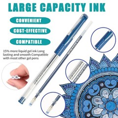 80 Pack Blue Drawing Pen Set,20 Color Double Tip Brush Pens 20 Color Gel Pens…