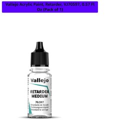 Non-Toxic Acrylic Paint Drying Retarder VJ70 – 0.57 Fl Oz Precision Bottle