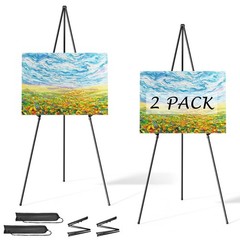 Easel Stand for Sign, Aredy 63″ Portable Painting Easel, 63 inches, black