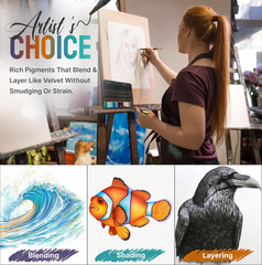 Coloring Pencils for Adults – 48 Wax Soft Core Colored Pencils
