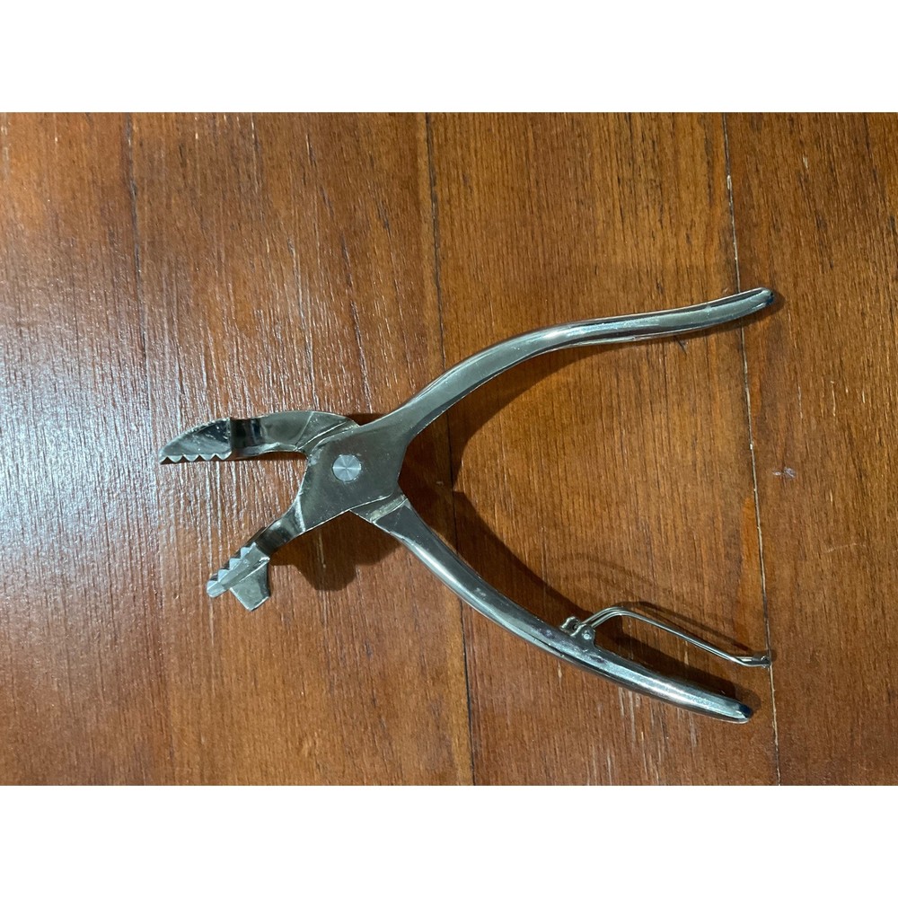 Vintage Japan Canvas Stretching Pliers Wide Serrated Jaw Hammer Head Tool