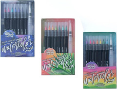 Art 101 Creative Tools Brush Pens, Assorted, 8 Pens/Pack, 3 Packs/Carton (73024)