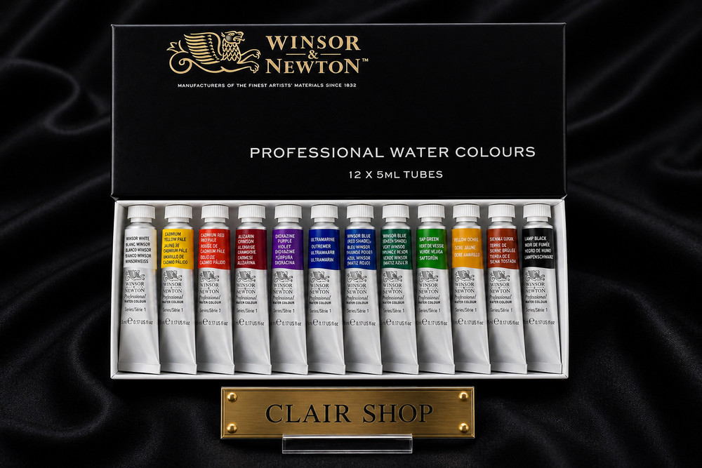 Winsor & Newton Professional Watercolor 12 Colors Set 5ml Metal Case 18809812