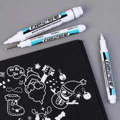 0.7/1.0/2.5MM White Permanent Marker Pens Markers Paint Pen for Wood Plastic Lea