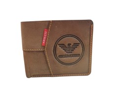 @ Leather Pocket Card Holder Wallet Brown Color For Men b314