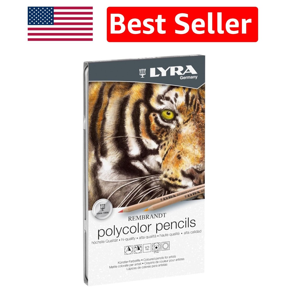 Rembrandt Polycolor Art Pencils Set of 12 – Vibrant, Waterproof & Lightfast