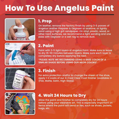 Angelus Acrylic Leather Paint, 4 Fl Oz (Pack of 1), Tangerine