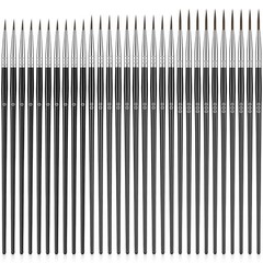 30Pcs Detail Paint Brushes, Fine Tip Paint Brush with 3 Sizes #0#00#000 Mini