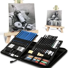 48 Professional Sketching Pencils and Drawing Kits Including Sketching Pads G…